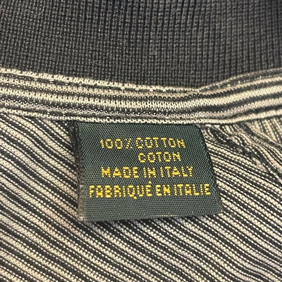 Bobby Jones The Masters Augusta Polo Shirt Mens XL Black Golf Logo Made In Italy - Picture 9 of 10